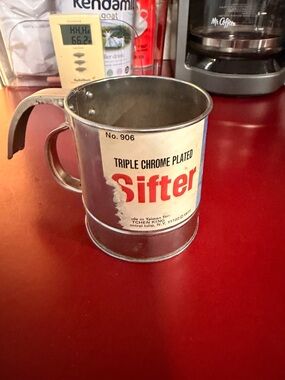 Triple Chrome Plated Sifter - Silver